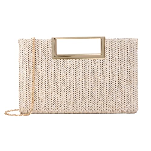 Sac en bandoulière en raphia de paille idéal pour vos soirées d'été et sorties à la plage