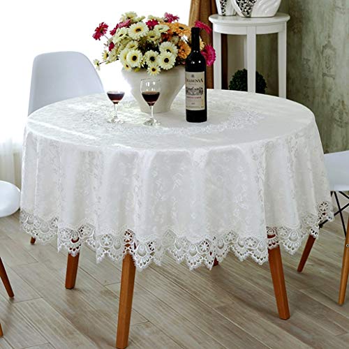 Nappe blanche creuse MU en dentelle supérieure pour salon et hôtel