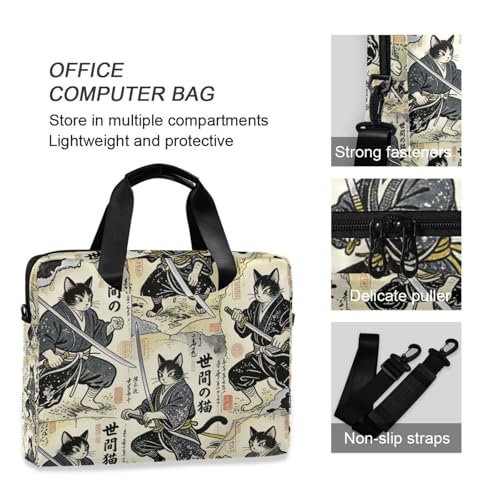 Funda cruzada para portátil de 15.6 pulgadas con asa y correa miniatura 6