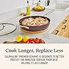 Calphalon Premier Ceramic Nonstick 12 inch Frying Pan with Lid, Durable Ceramic Pan for Searing, Sauteing, Long Lasting PFAS-Free Cookware, Dishwasher Safe, Fond #1