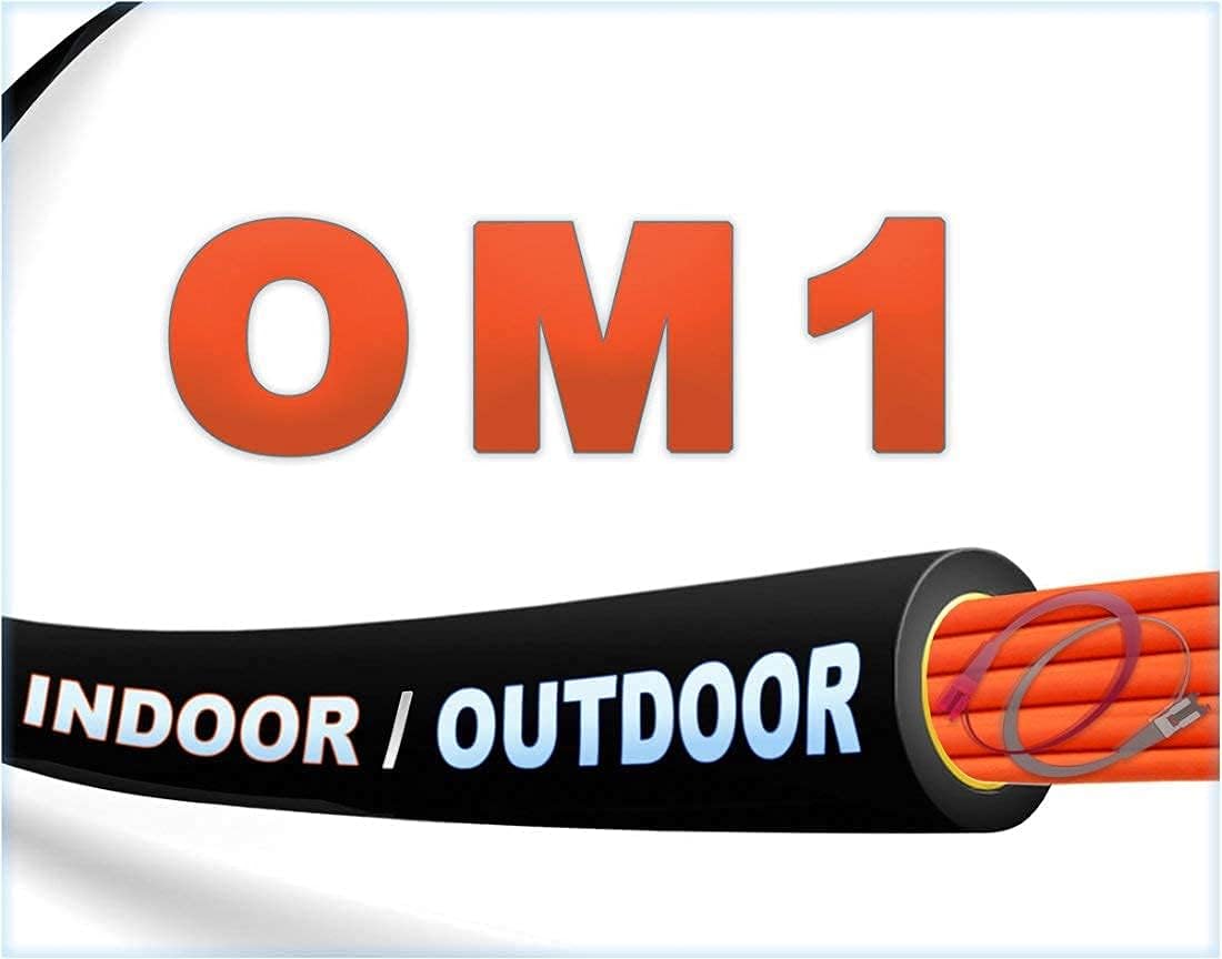 Hottest Sales FiberCablesDirect - 10M OM1 LC LC Fiber Patch Cable | Indoor/Outdoor 1Gb Duplex 62.5/125 LC to LC Multimode Jumper 10 Meter (32.8ft) | Length Options: 0.5M-300M | 1/10g sfp 1gbase mmf ofnr black lc-lc