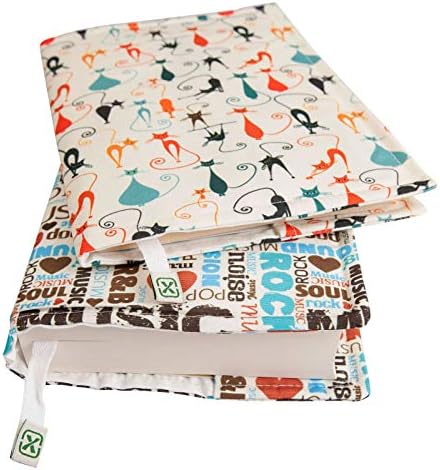 KAPAX Book Cover - Hard Cover for Paperbacks, Washable Fabric, Book Protector for Adults (Kaktus, XL) - 2