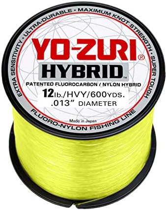 Yo-Zuri 12 HB 600 YL Hybrid High Vis Yellow 600Yd 12Lb