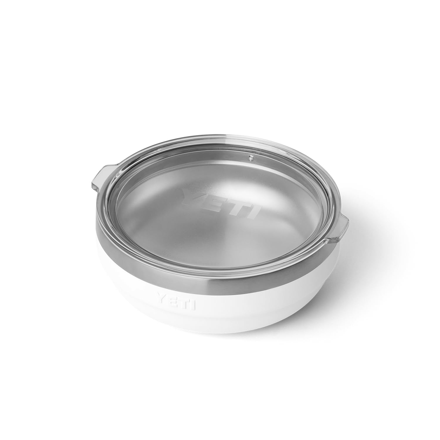 Rambler Low Bowl, Vacuum Insulated, Stackable and Nestable Stainless Steel Bowl with Lid, 0.7 Quart, White