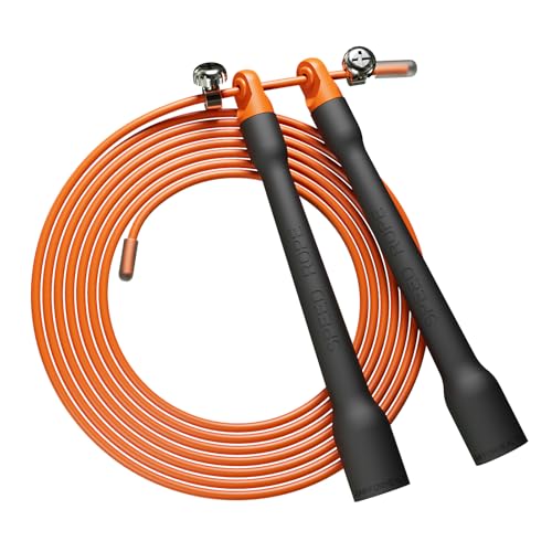 Ultra-Light Speed Rope Jump Rope with Black Ergonomic Handles