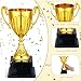 Ecation 18 Pcs 7 Inch Gold Trophy Award Gold Award Trophy Cup Employee Coworker Appreciation Gifts Golden Plastic for Thank You Teacher Nurse Volunteer Men Women Rewards Party(Versatile)