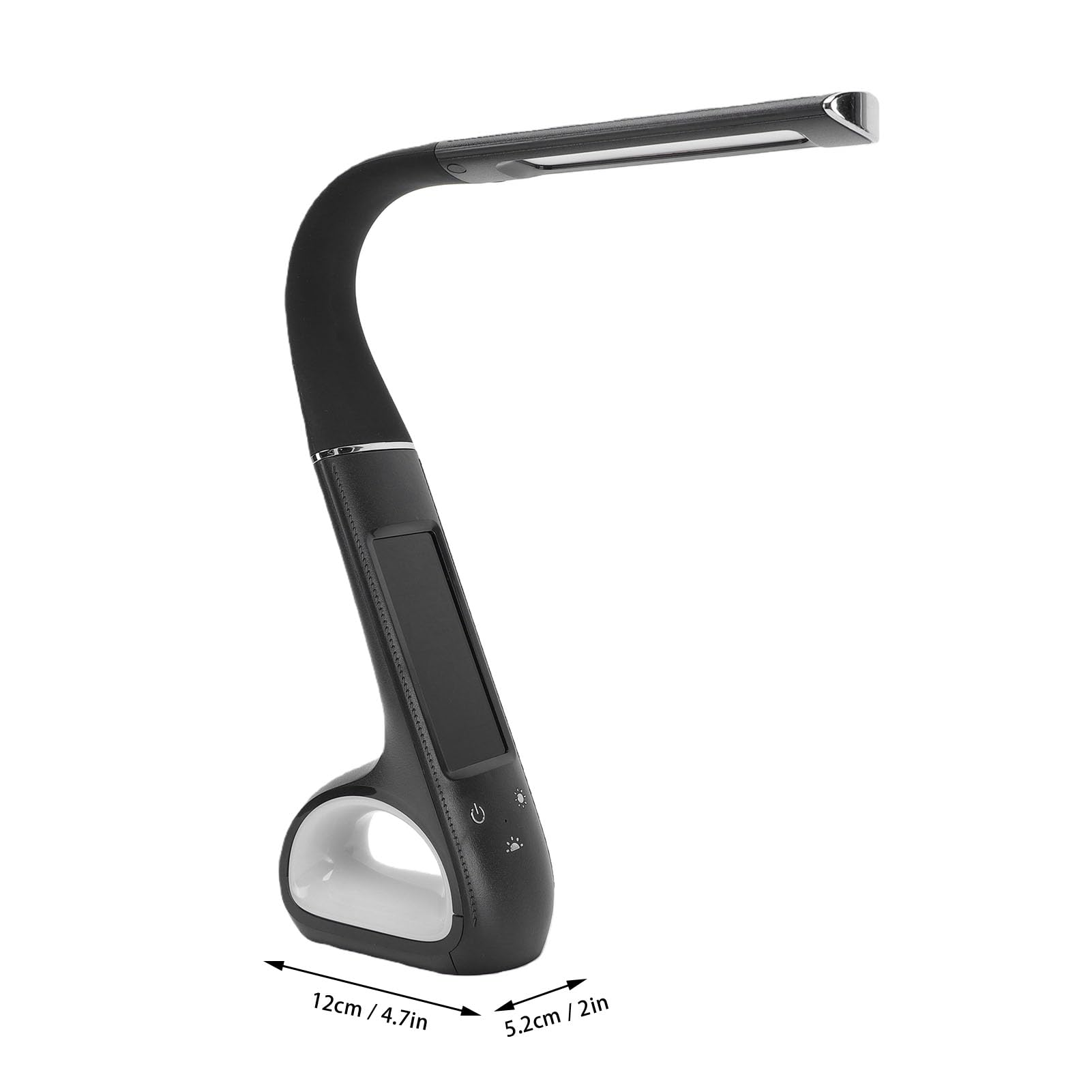 Lampada da Scrivania a LED, 3 modalità di Temperatura Colore Lampada da Lettura Regolabile Dimmerabile per la Cura degli Occhi, da Studio con Schermo LCD VA Display Ora e Data Temperatura