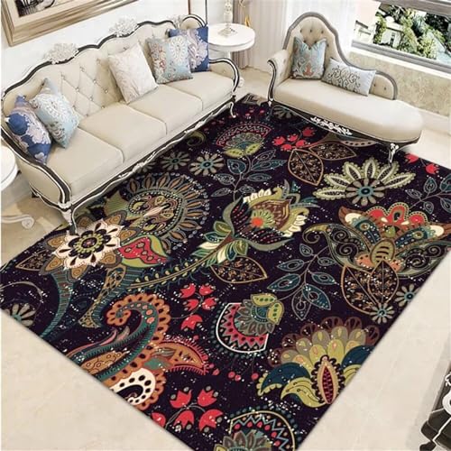 Tapis lavable en machine salon rectangulaire durable haute qualité - 2