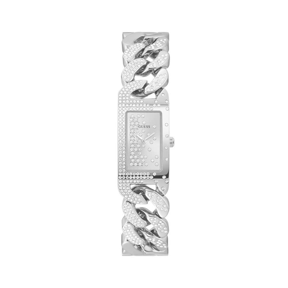 GUESS Women Analog-Digital Quartz Watch with Stainless Steel Strap GW0298L1