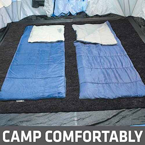 Drymate Tent Carpet Mat - Waterproof, Protective Liner for Camping Comfort & Warmth (60" x 74") - Durable, Lightweight, Soft, Trimmable (Charcoal, USA Made) - Image 3