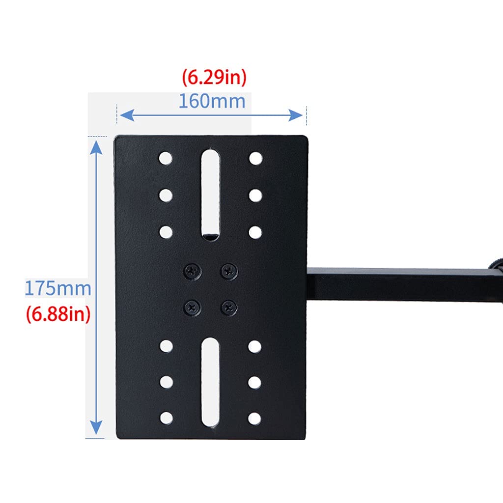 Soporte de Altavoces Altavoz de Soporte de Audio Montaje de Pared Soporte de Soporte de Medios Equipo de Medios Perchador Retractable Soporte de Carga-Rodamiento de Carga 45kg Negro