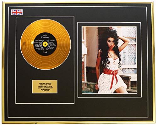 AMY WINEHOUSE/MINI METAL GOLD DISC & PHOTO DISPLAY/LIMITED EDITION/COA/FRANK