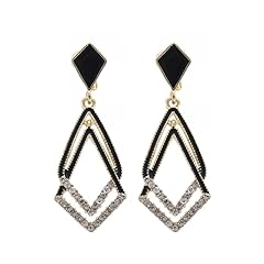 Black Diamond Ear Clips
