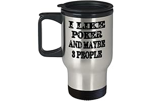 Funny Poker Gifts Insulated Travel Mug - Metaphorical 3 People