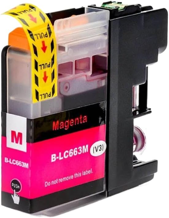 MFC-J2320およびMFC-J2720用のLC663 673用互換性のあるインクカートリッジ(1 Magenta)