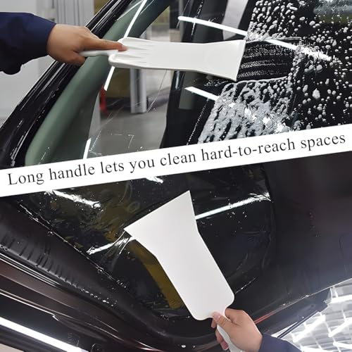 Image of Yourkar Car Bulldozer Squeegee, Flat Long Handle Window Tint Film Installation Tools, Bulldozer Scraper for Car Front and Rear Windows Glass Cleaning, Universal Car Accessories