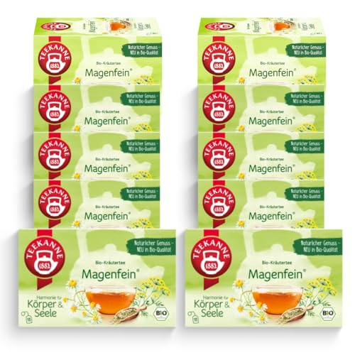 TEEKANNE Magenfein Bio-Kräutertee 10 Packungen x 18 Beutel (10x 36g)