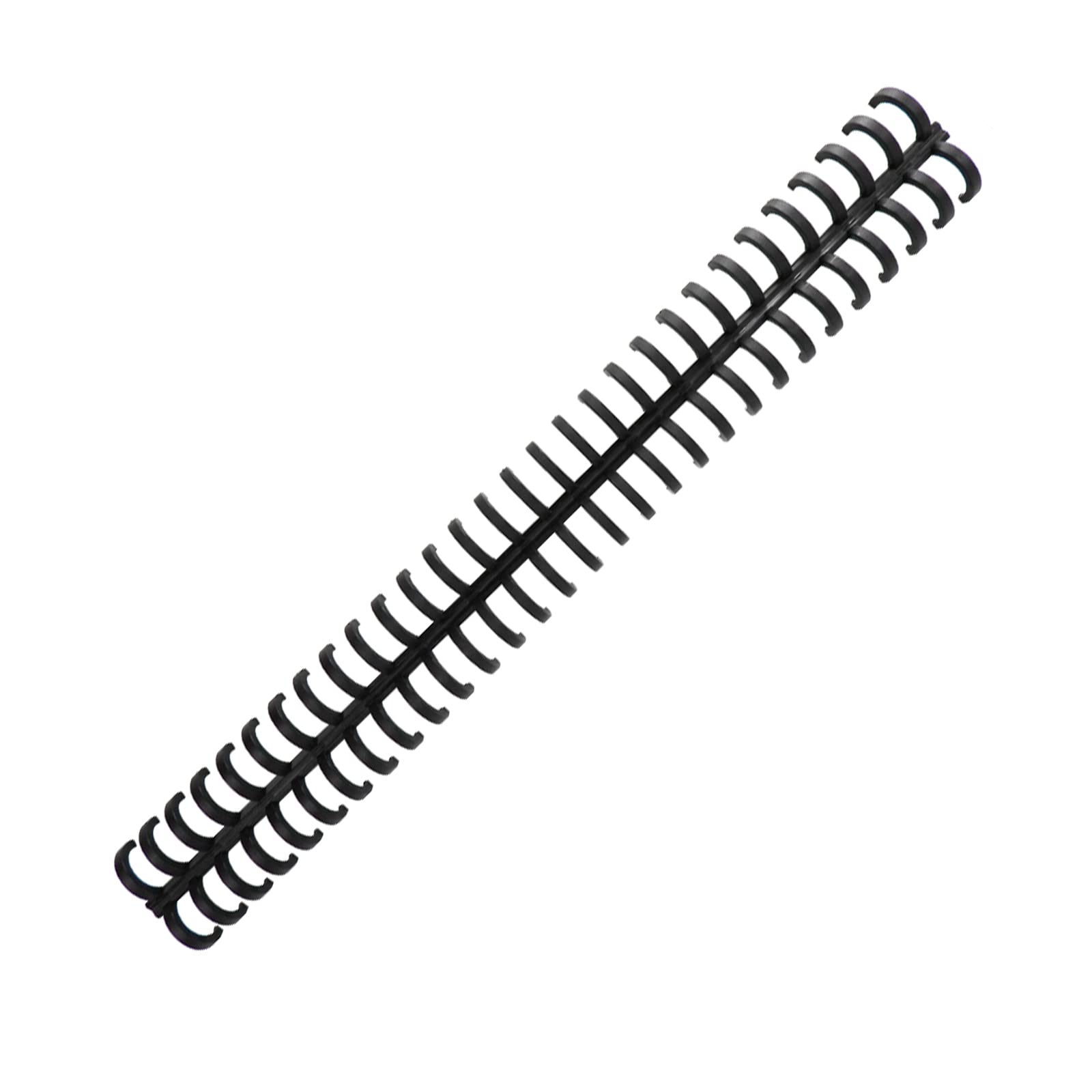 RAYSON Anneaux reliure plastique, A4, Reliures Jusqu'à 75 Feuilles, 12 mm, 34 Anneaux, Noir, Lot de 30