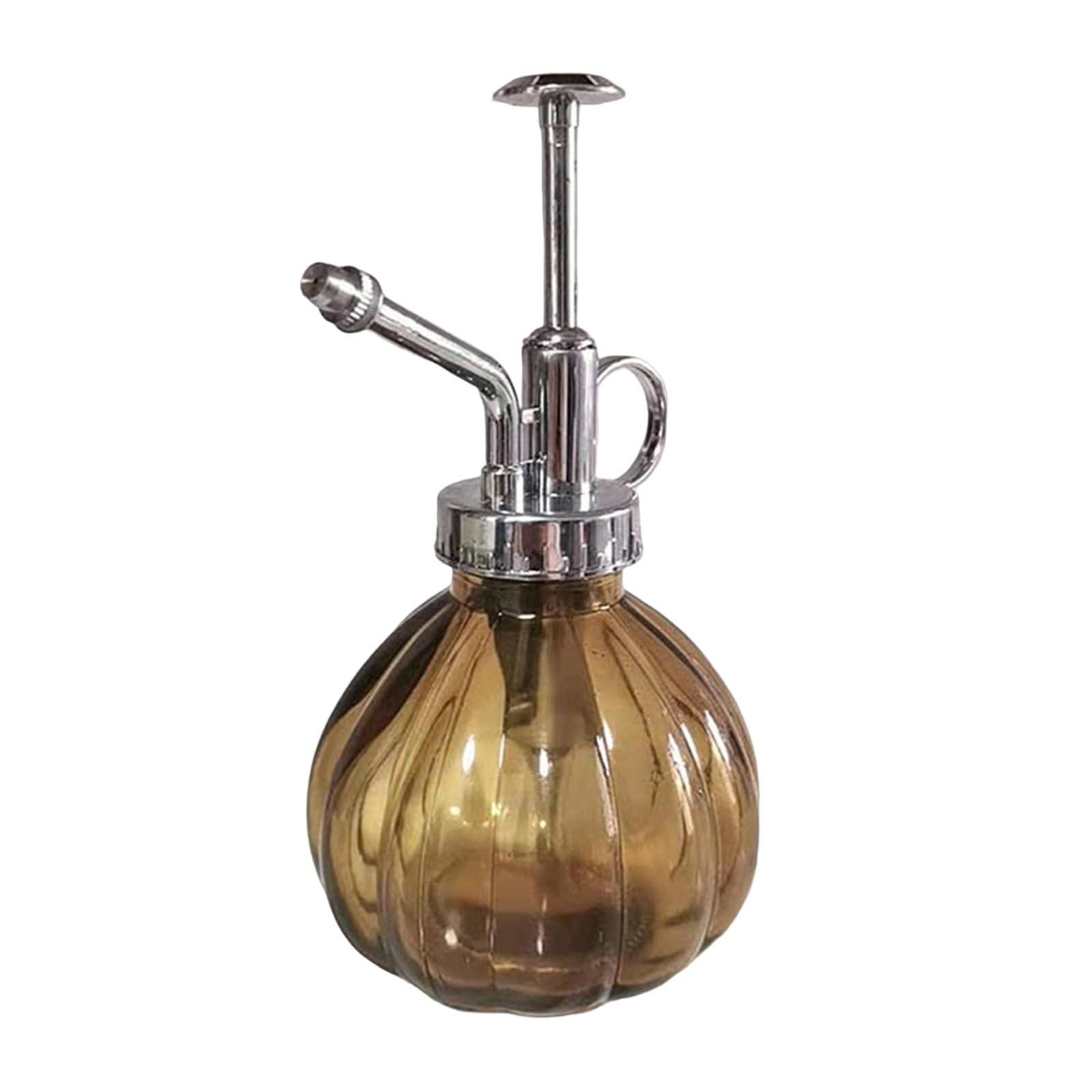 DSFIHJO Vintage Hand-pressure Watering Sprayers Pumpkin Shape Plant Flower Water Sprayer Small Glass Spray Bottle Garden Supplies(Brown)