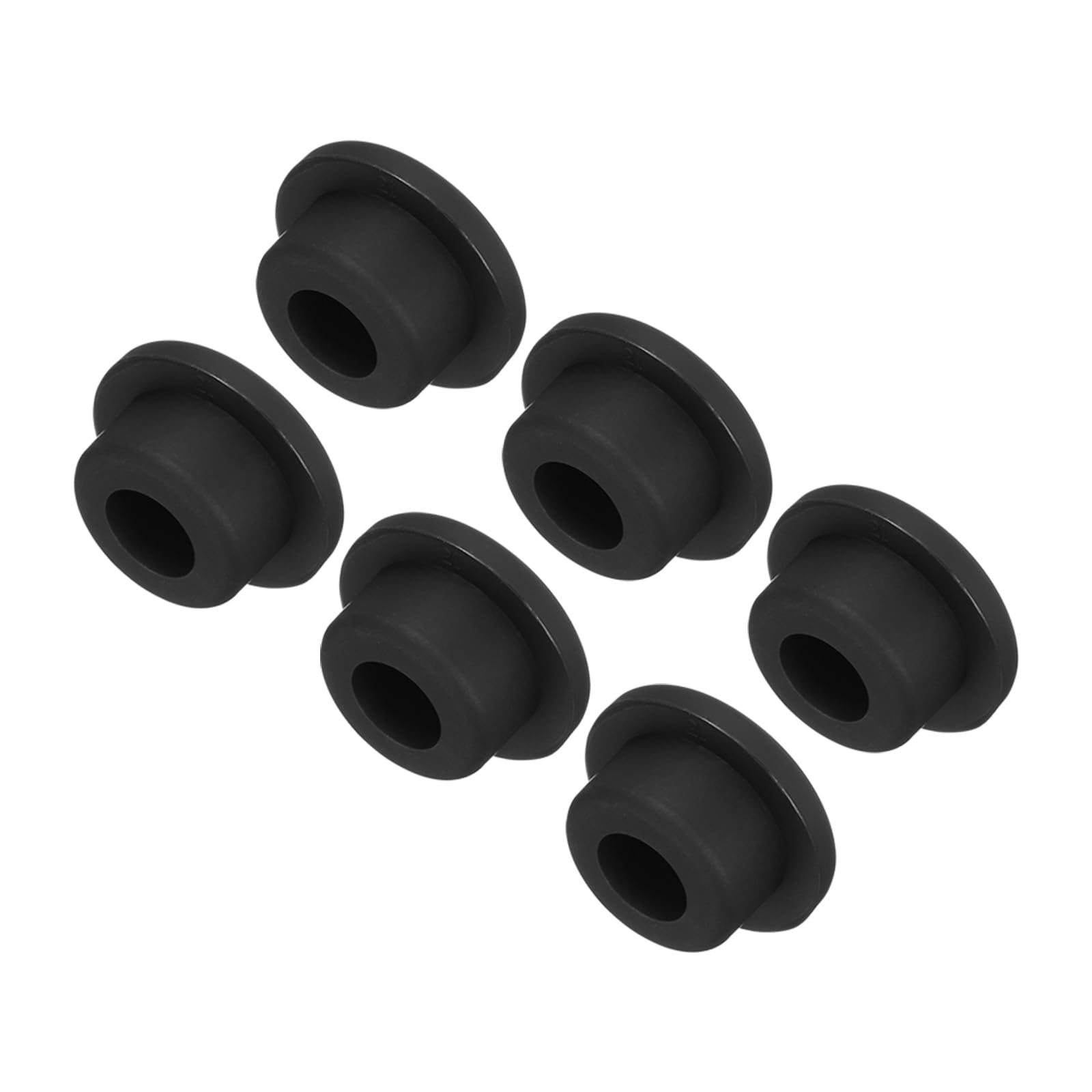 Photo 1 of MECCANIXITY High Temp Silicone Plug Mount Dia 21mm/0.83 Inch T Shaped Solid Rubber Stopper Hole Plugs for Coating Plating Waterproof Sealing Plugs Black Pack of 6(OD 30mm/1.18 Inch)