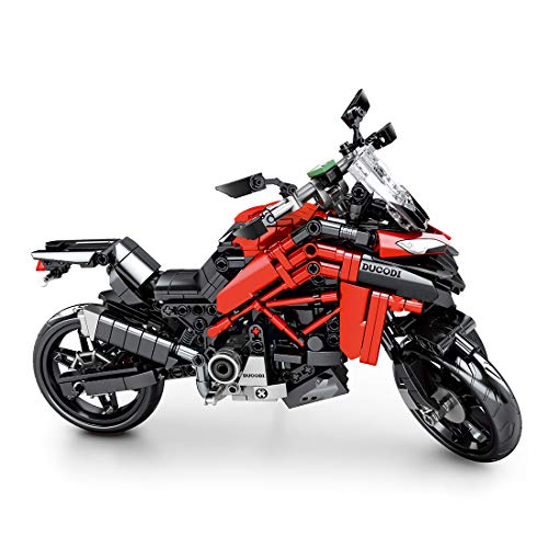 YaYashow Technik Motorrad Bausteine Bausatz, Motorrad Modell mit 710 Klemmbausteine Kompatibel mit Lego… – Bild 3