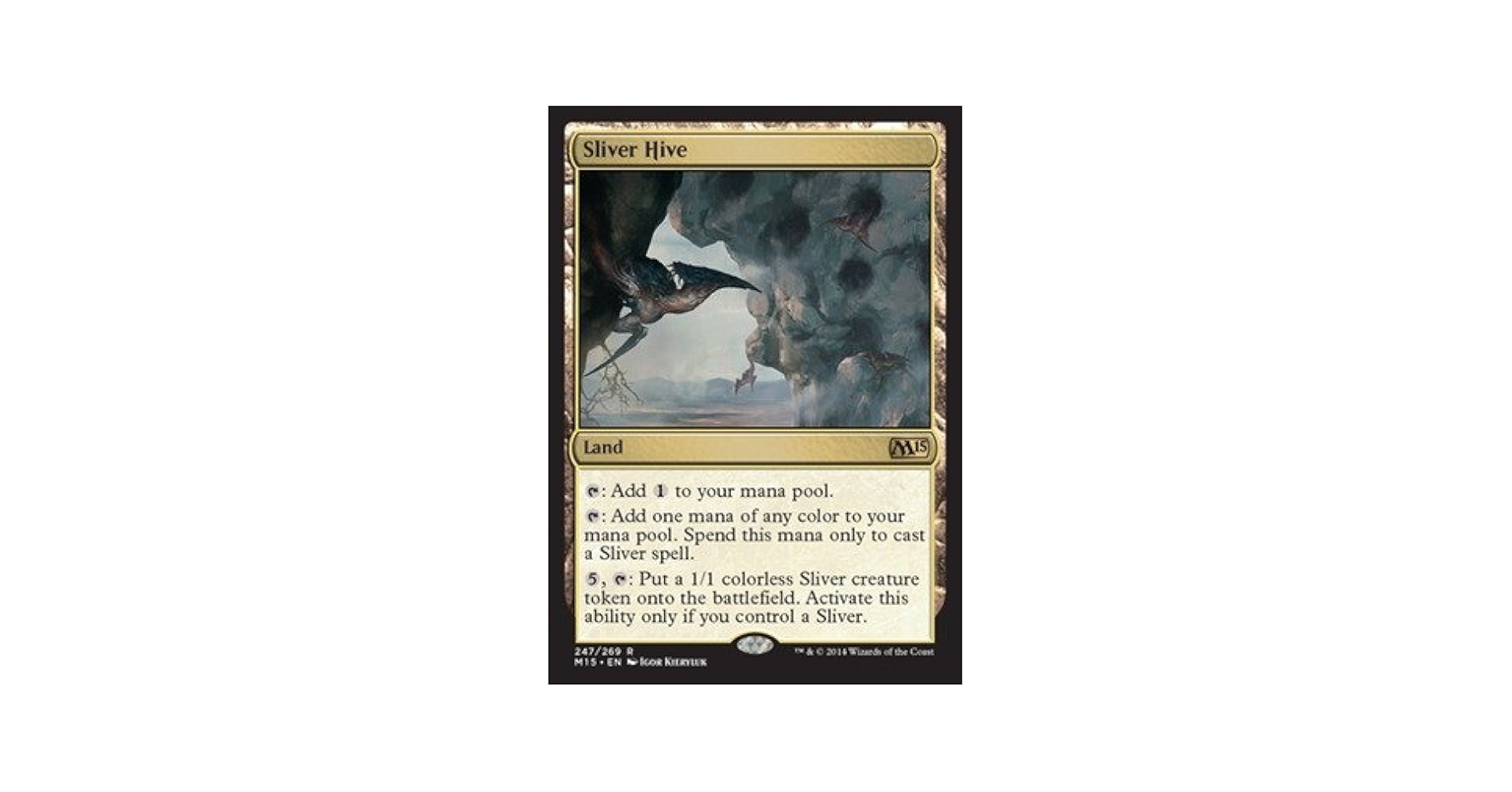MTG スリヴァーの巣　Sliver Hive M15 英語 FOIL Foil】《スリヴァーの巣/Sliver Hive》[M15] 土地R | 日本最大級