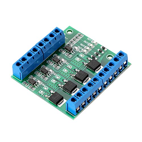 ANMBEST MOSFET Trigger Switch 4 Channel Drive Module 400W DC 3.7-27V 10A Large Power PWM Adjustment Electronic Switch Control Board