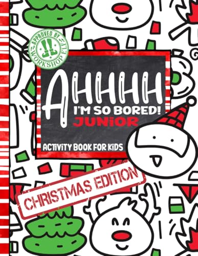 AHHHH I'm So Bored! Junior Activity Book for Kids Christmas Edition: 100+ Pages of Coloring, Connect the Dots, Dots and Boxes, Sudoku, Mazes, and More; For Children 7-12 image 2