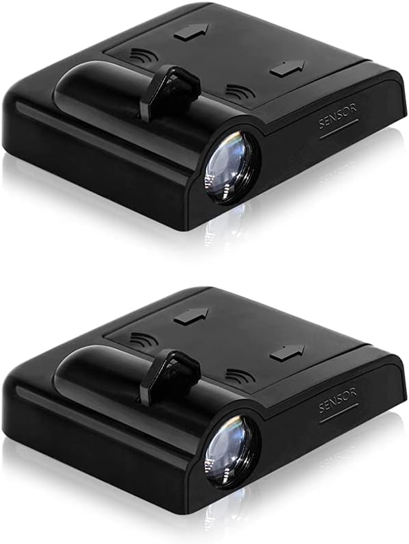 Wireless Led Car Door Logo Projector Lights Akkya Car Door Lights Logo Projector Wireless LED HD Welcome Light, Anime Skull Kuromi Car Accessories