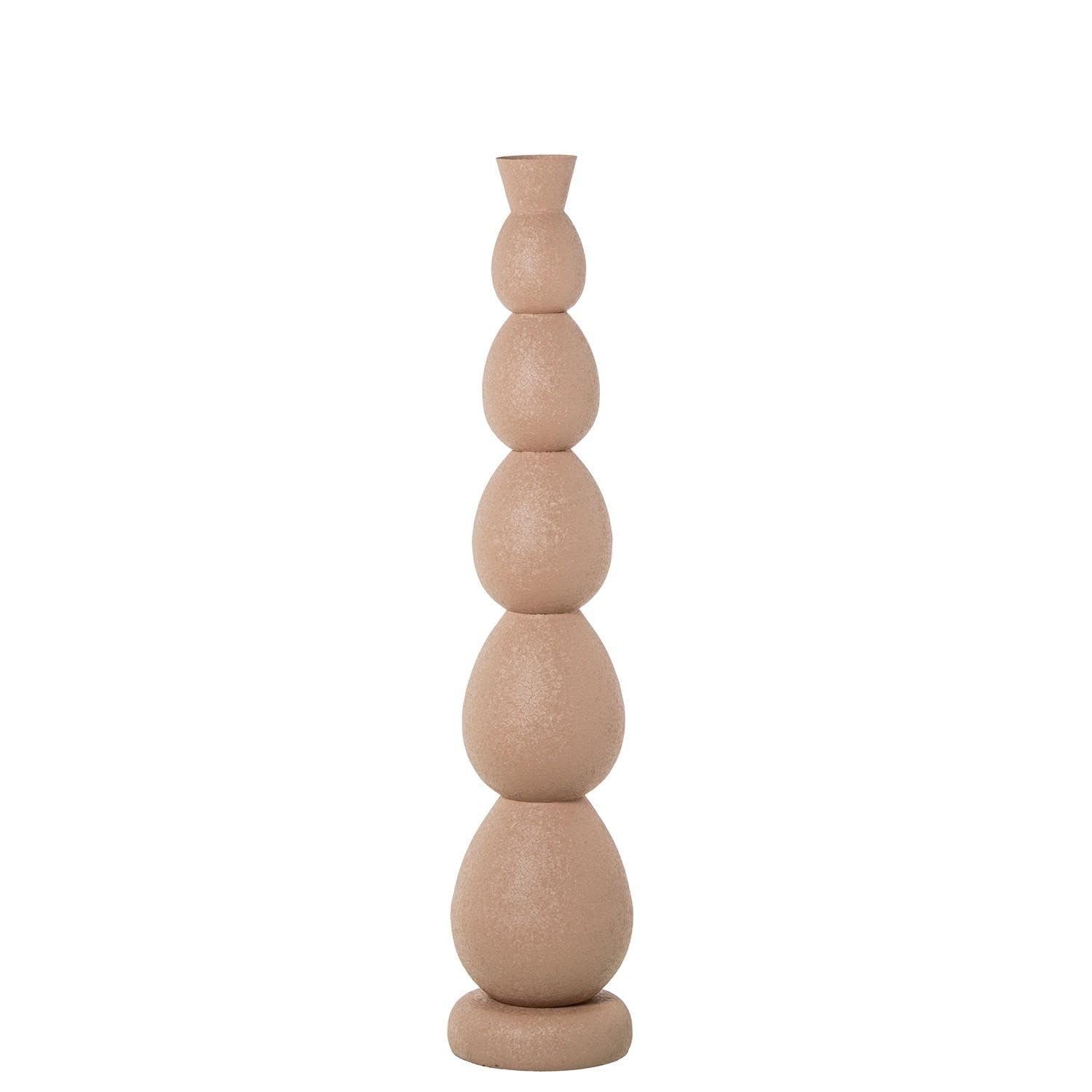 Vase de sol en métal rose mat incassable pour décorer les angles vides
