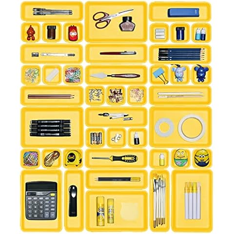 haobin 42 Pack Interlocking Drawer Organisers Cover