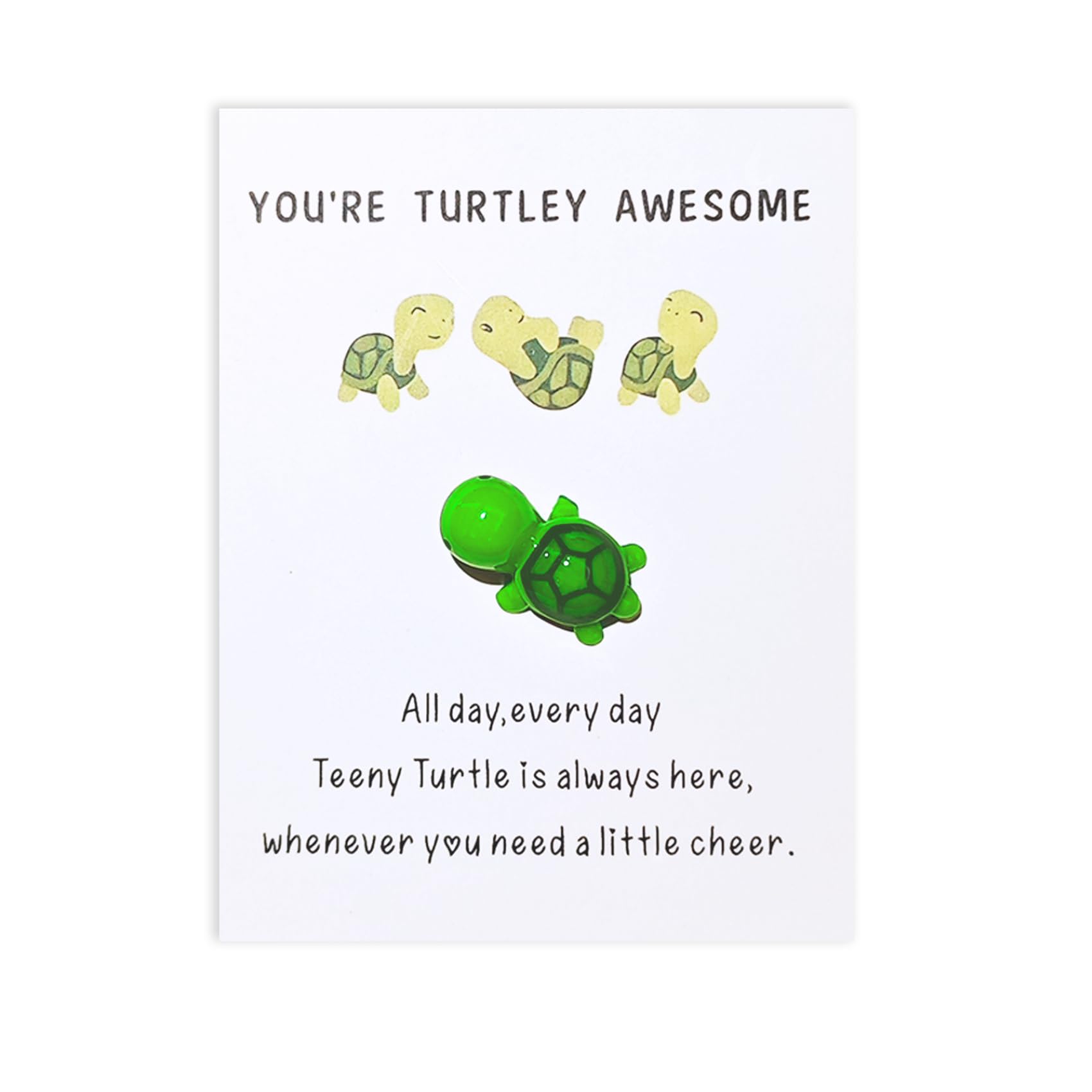 YOJO Pocket Hug Turtle, Emotional Support, You're Turtley Awesome, Thank You Note Cards Greeting Card, Graduation Employee Appreciation Gifts