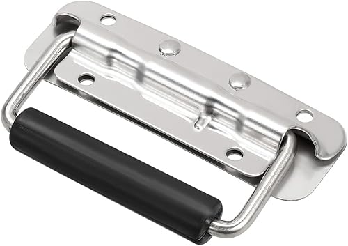Mango con resorte (4.803 in4.8 pulgadas), 1 unidad, mango montado en superficie de acero inoxidable 304, para caja de herramientas del hogar, caja