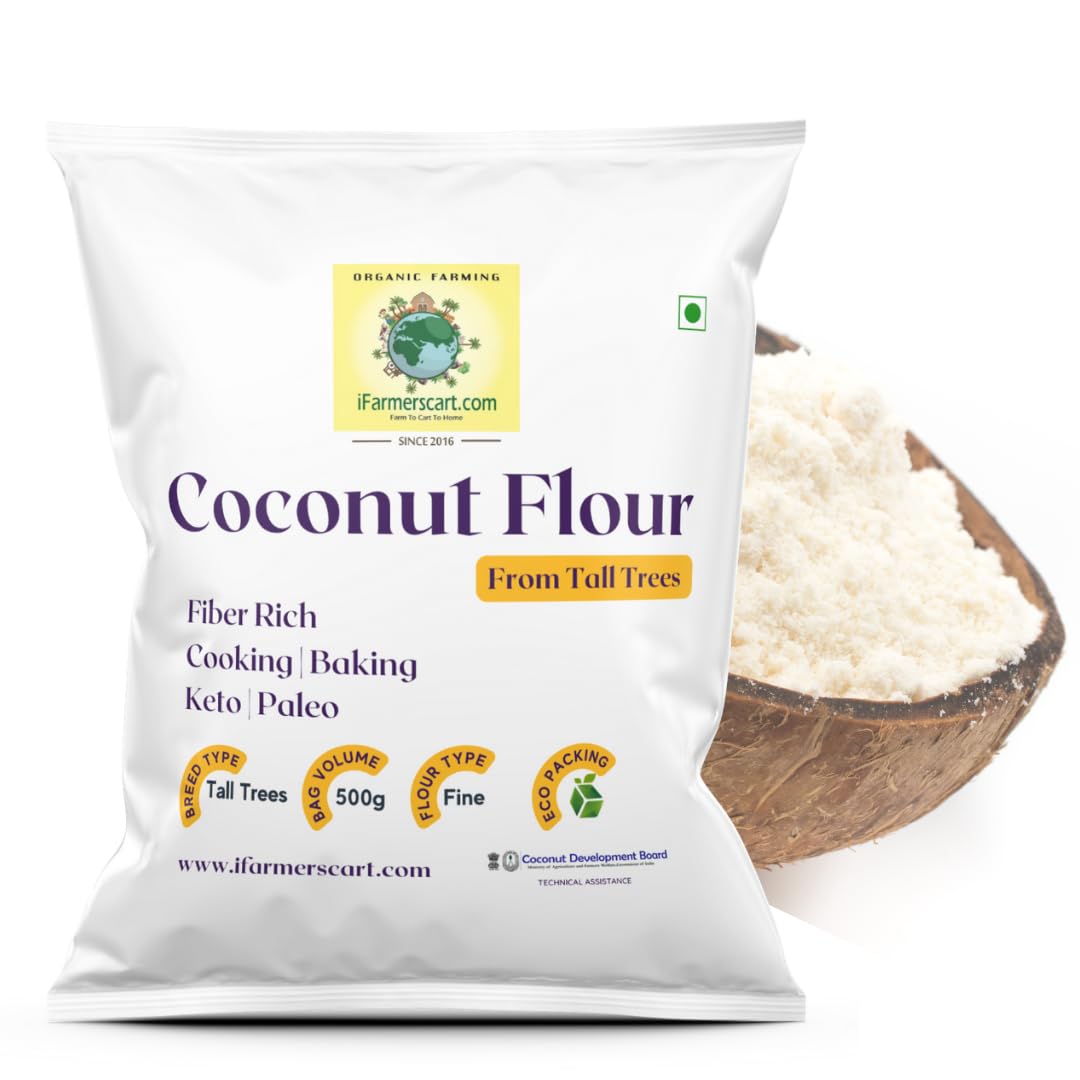 See full amazon price history chart for iFarmerscart Coconut Flour | Paleo Keto Flour | Protein & Fiber Rich | Grade A Tall Trees Coconuts | Gluten-Free Low Carb Baking Atta By Coconut Farmers Society - 500 Gm iFarmerscart Coconut Flour | Paleo Keto Flour | Protein & Fiber Rich | Grade A Tall Trees Coconuts | Gluten-Free Low Carb Baking Atta By Coconut Farmers Society - 500 Gm (B08P7P1JK8) Amazon Price History, Amazon Price Tracker