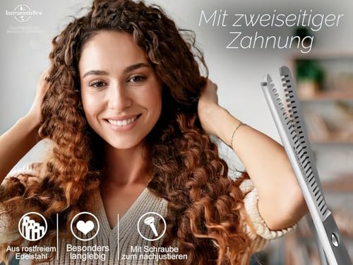 Premium Effilierschere - Modellierschere - Friseurschere - Haarschere - Ausdünnzahnung mit praktischem Aufbewahrungs-Etui (Nr. 2 = 6 Zoll Ausdünnzahnung 2-seitig)