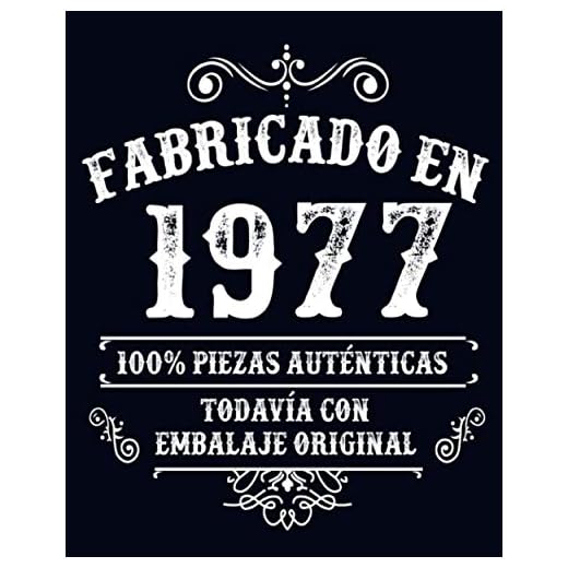 Fabricado en 1977 Todavia Con Embalaje Original: Feliz cumpleaños niña de 44 años escribiendo un diario | Cuaderno en blanco con 120 páginas / 8x10 pulgadas