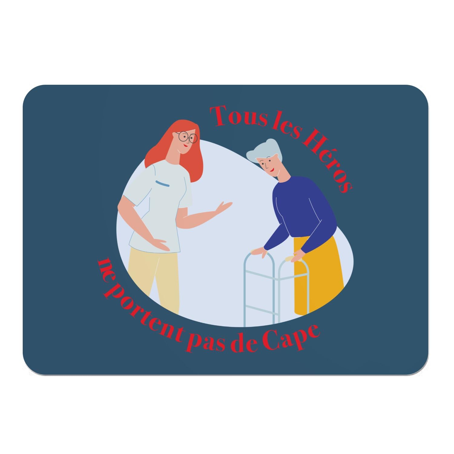 Napperons de table bleu infirmière pour embellir vos repas