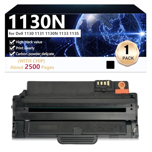 Cartouche de toner compatible Dell 1130N noir haute capacité pour imprimante laser 1133 1135