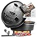 besøk® Dutch Oven Feuertopf [ca. 6 Liter] BBQ gusseiserner Kochtopf bereits eingebrannt - Topf mit Füßen, Deckel, Deckelheber und Booklet mit Rezeptideen