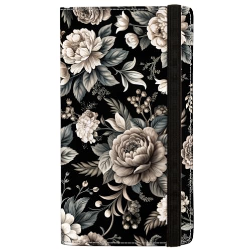 Image of checkbook cover,Checkbook Cover for Duplicate Checks,RFID Checkbook Register Cute Wallet women Men Credit Card Holder (Peony)