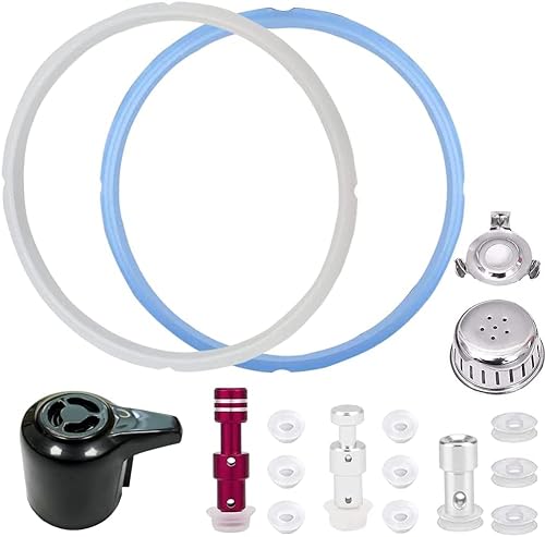 Lodou Anneau d'étanchéité et poignée de libération de vapeur, pièces de rechange avec bouclier anti-blocage pour Instant Pot Duo 8 litres (8Qt) Cover