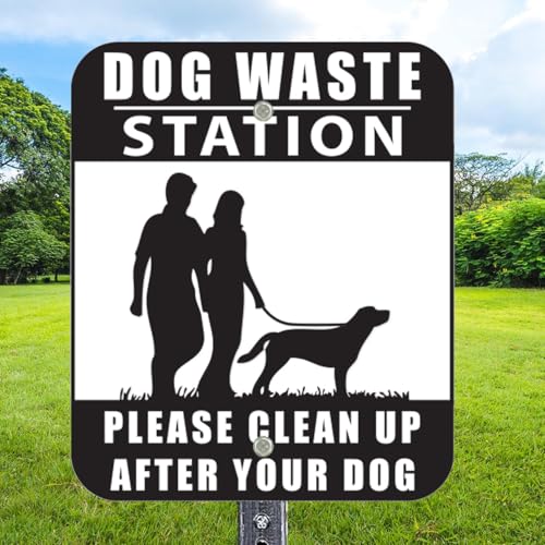 Zero Waste USA - Waterproof Outdoor Dog Waste Station Sign - Rust Free - 10