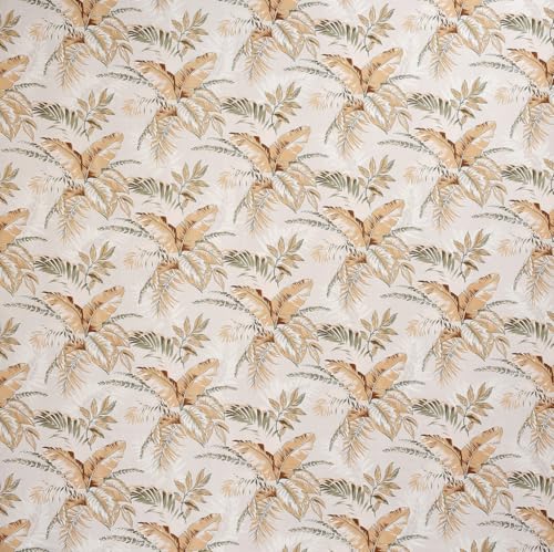 Image of NEW LEAF Cotton Fitted King Size Bedsheets with 2 Pillow Covers | Elastic Fitted | Wrinklefree | Ultrasoft |Winter Bedsheet 220 tc tc Floral | 710x72+10 Inches, Almond