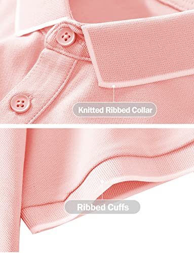 Image of Hiverlay Women's Golf Polo T Shirts Lightweight Moisture Wicking Short Sleeve Shirt Quick Dry UPF 50+