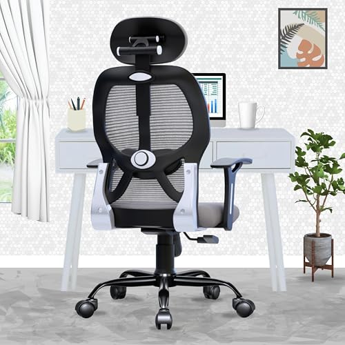beAAtho® Leo Mesh High Back Office Chair with 3 Year Warranty/Study Chair/Computer Chair/Revolving Chair/Desk Chair for Work from Home | Heavy Duty... - Image 4