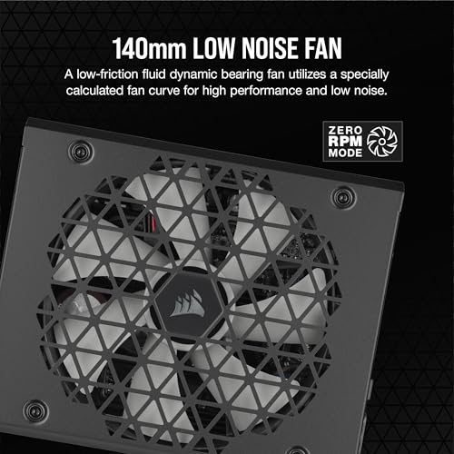 Image of CORSAIR RM1000x Shift (2023) ATX 3.1 PCIe 5.1 Power Supply - Black