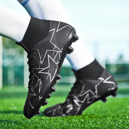 HESBITEUL Soccer Cleats Professional AG Spikes Athletic Football Training3