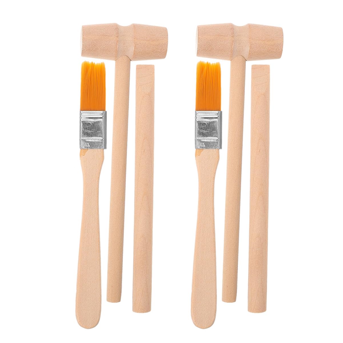 Artibetter Dinosaur Digging Kit for Kids with Wooden Hammer and Brush - Educational Archaeological Excavation Tools Set for Stem Science Learning and Pretend Play