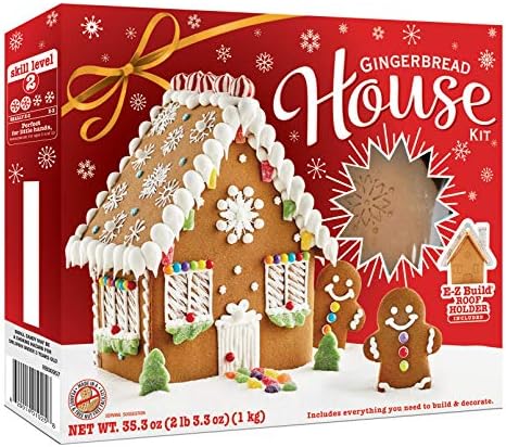 Gingerbread House Kit With E-Z-Build Roof Holder, Large, 35.3 oz.