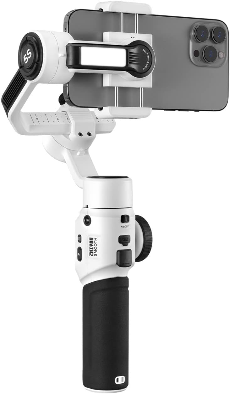 zhiyun smooth 5s gimbal for smartphone iphone gimbal stabilizer for video gimbal for iphone 14 pro max 13 12 se2 xs x se 8 7 plus 3 axis handheld phon